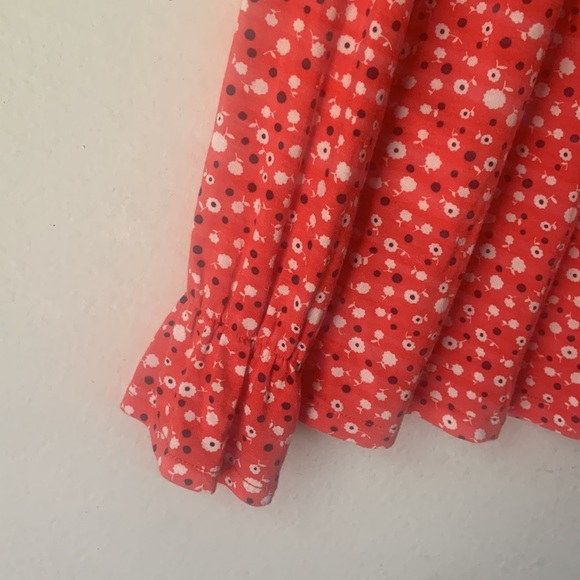 Boden Red Flare Cuff Jersey Top size 10 - Picture 6 of 8